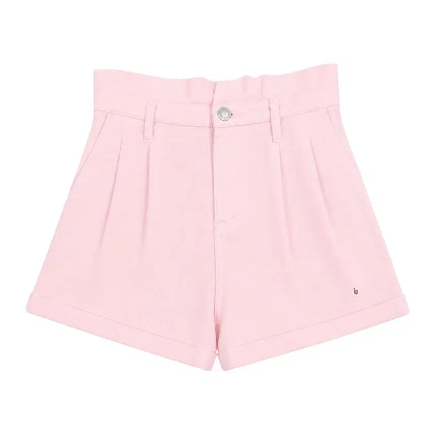 [BUNJANG] Bershka Women's Pink High-Waisted Hot Pants / 여성M/ Bershka 뒷밴딩 핑크 핫팬츠 6-95