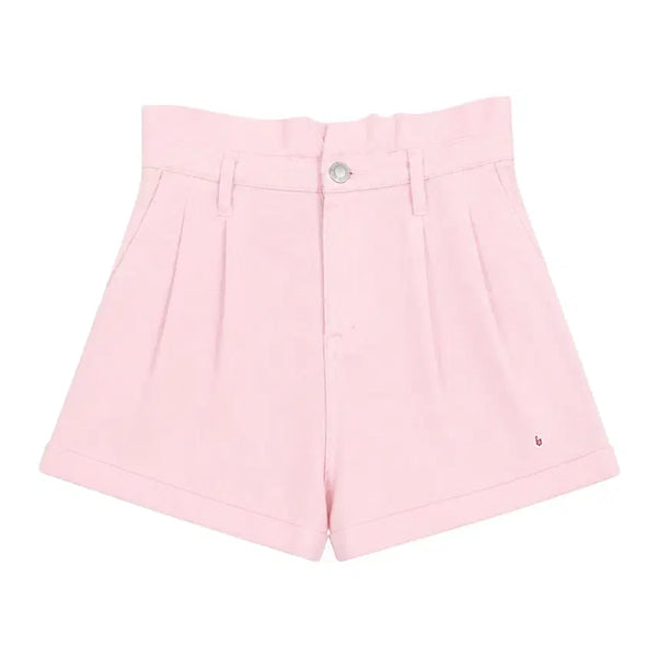 [BUNJANG] Bershka Women's Pink High-Waisted Hot Pants / 여성M/ Bershka 뒷밴딩 핑크 핫팬츠 6-95