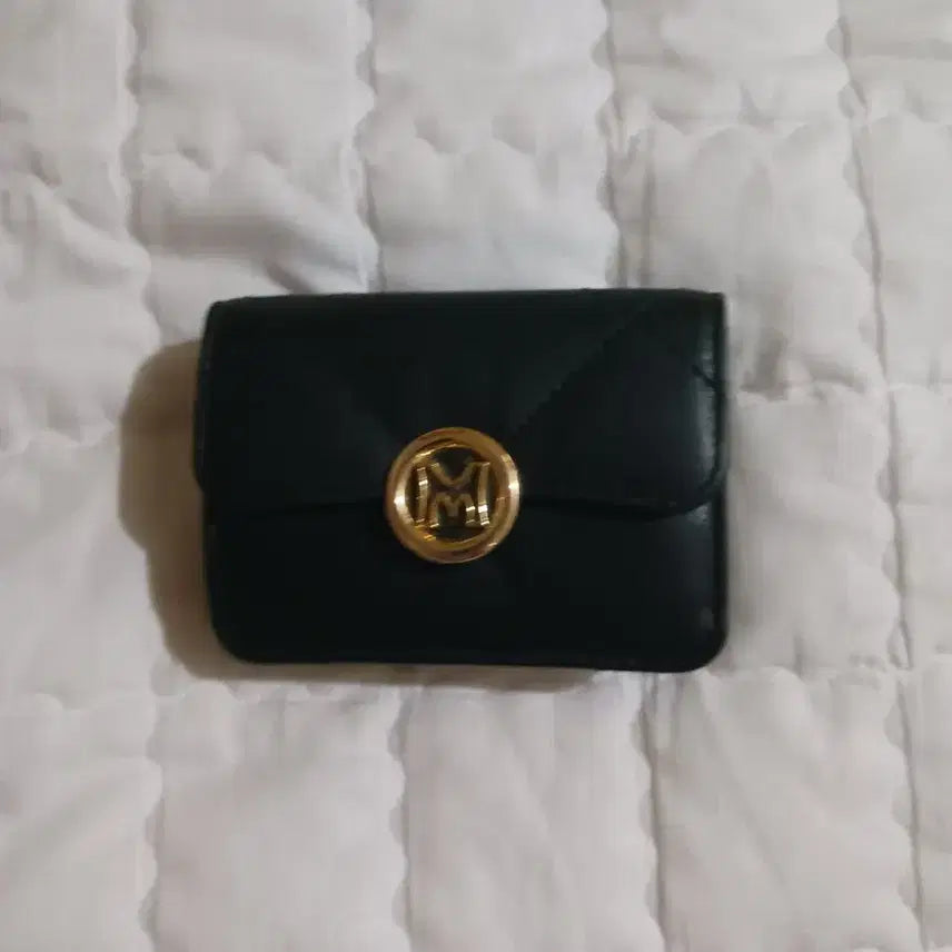 [BUNJANG] Metrociti Black Quilting Wallet / 메트로시티 블랙 퀼팅 반지갑