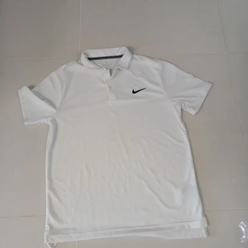 [BUNJANG] Nike Dri-FIT White Men's Short Sleeve Polo Shirt / 나이키 드라이핏 반팔 카라티 흰색 남성