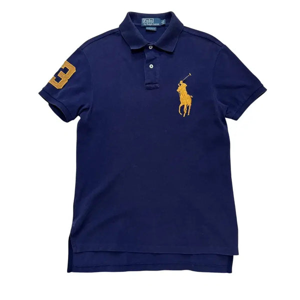 [BUNJANG] Polo Ralph Lauren Navy/Gold Big Pony Short Sleeve Polo Shirt / 폴로 랄프로렌 네이비/골드 빅포니 반팔카라티 (No.116)