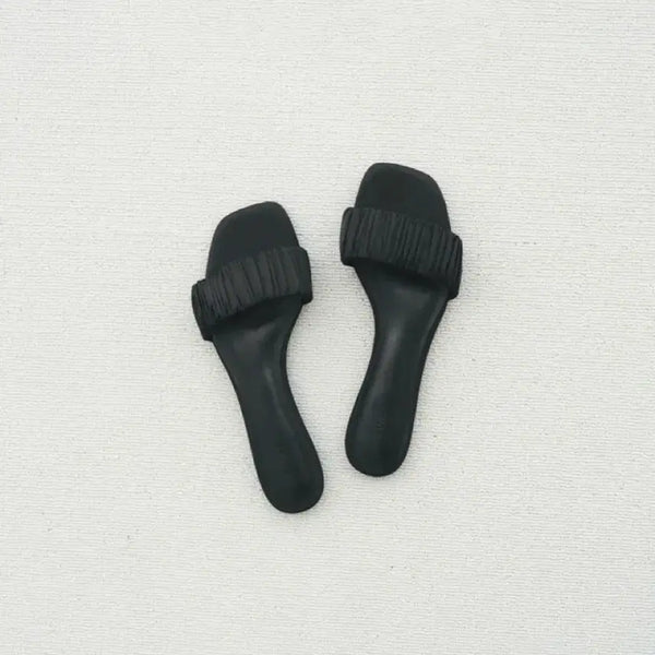 [BUNJANG] Ounce Lia Shirring Slipper / ounce 온스 리아 새틴 셔링 슬리퍼 240(37)