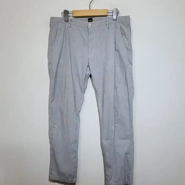 [BUNJANG] Hugo Boss Pinstripe Stretch Chino Pants / (33) 휴고보스 면바지 핀스트라이프 스판 치노팬츠
