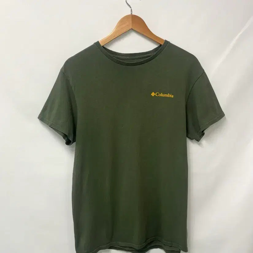[BUNJANG] Columbia Outdoor Khaki Short Sleeve T-Shirt (M) / 13-1.컬럼비아 아웃도어 카키색 반팔티 M