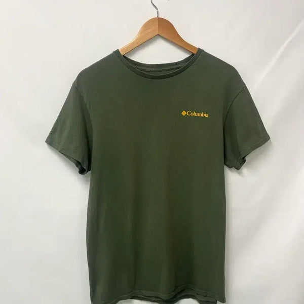 [BUNJANG] Columbia Outdoor Khaki Short Sleeve T-Shirt (M) / 13-1.컬럼비아 아웃도어 카키색 반팔티 M