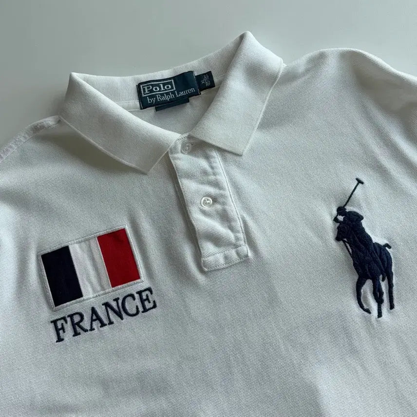 [BUNJANG] Polo Ralph Lauren Big Pony Chief Keep France PK Long Sleeve XL / 폴로 랄프로렌 빅포니 치프키프 프랑스 PK 롱슬리브 XL (105)
