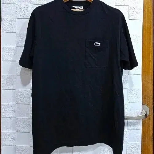 [BUNJANG] Lacoste Pocket Short Sleeve T-shirt Black L / (Y)라코스테 포켓 반팔 티셔츠 블랙 L