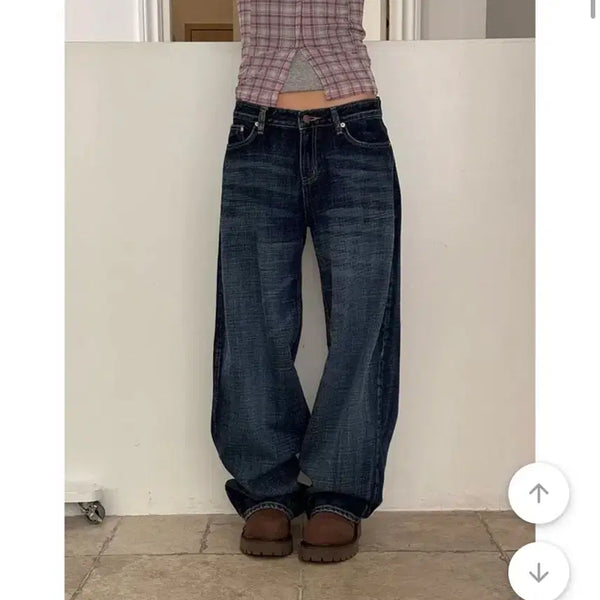 [BUNJANG] OOTJ Indigo Low Denim Pants / OOTJ 인디고 로우 데님 팬츠