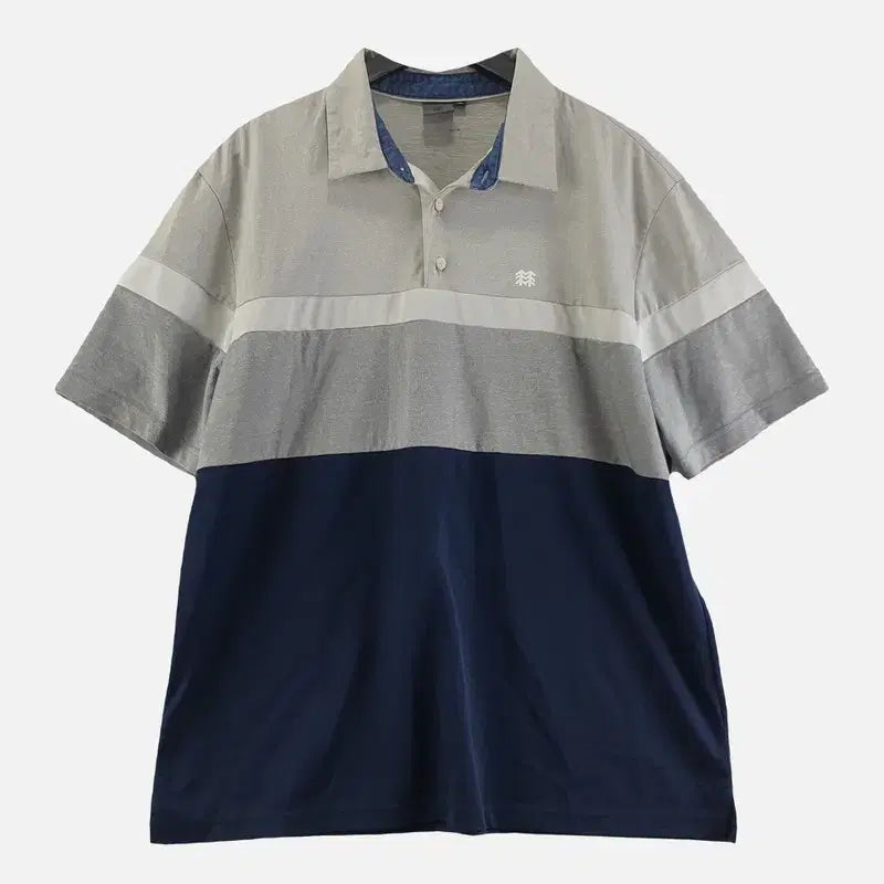 [BUNJANG] Kolon Sport Light Gray Men's Polo Shirt 110 N8328 / 코오롱 라이트 그레이 남자 카라티 110 N8328