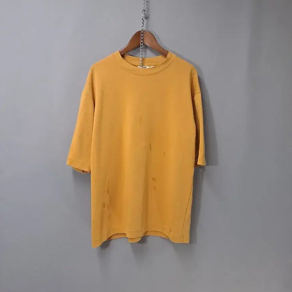 [BUNJANG] Uniqlo Dark Yellow Short Sleeve T-Shirt M / 유니클로 다크옐로우 반팔 티셔츠