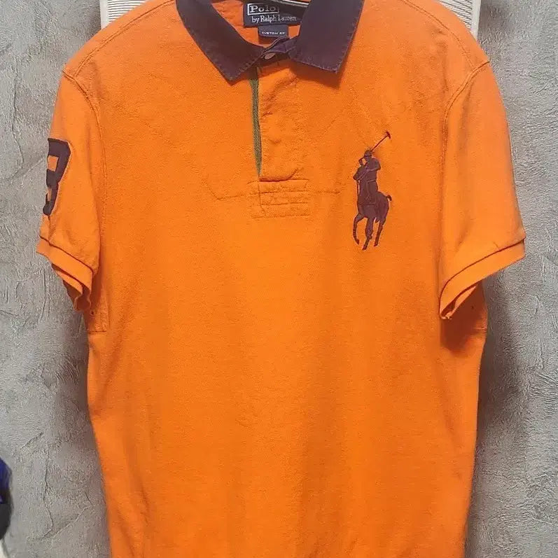 [BUNJANG] Polo Ralph Lauren Rugby T-Shirt Orange / 폴로 랄프로렌 럭비 티셔츠 오렌지