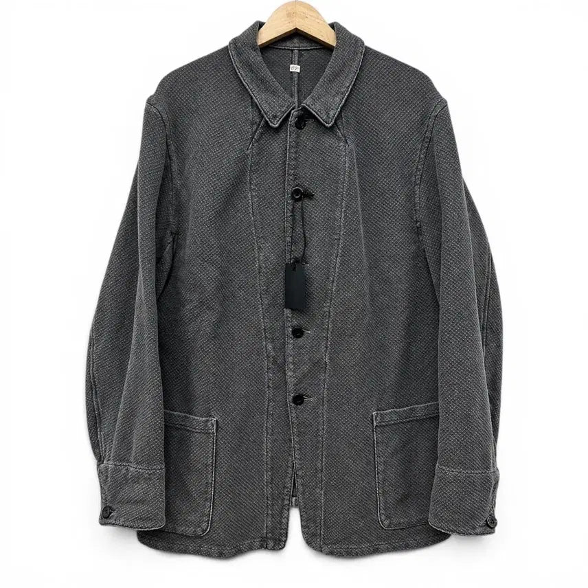 [BUNJANG] Outil Veste Agnat French Coverall Jacket Charcoal Cotton / 우티 베스트 아냐 프렌치 커버올 자켓