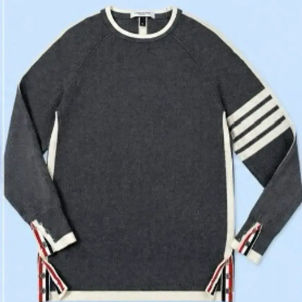 [BUNJANG] Thom Browne Grey Knit Sweatshirt XL / 톰브라운 그레이 니트 XL 맨투맨 긴팔