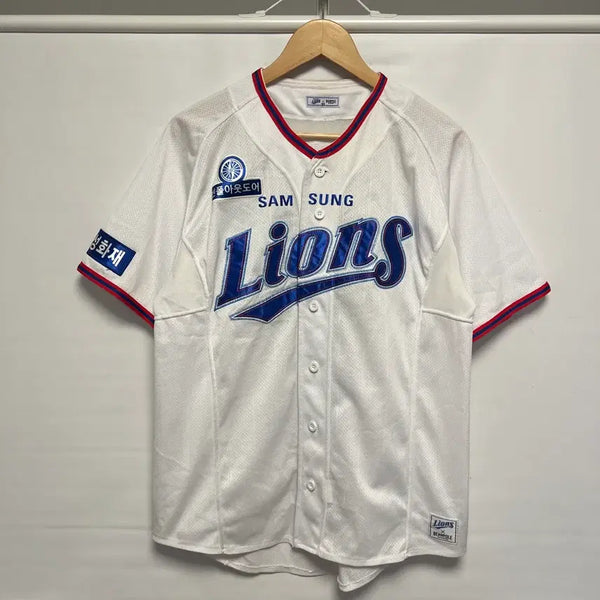 [BUNJANG] Beanpole Samsung Lions Lee Seung-yuop White Baseball Jersey Size 100 / [정품/100] 빈폴 삼성라이온즈 이승엽 화이트 유니폼