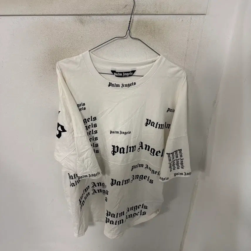 [BUNJANG] Palm Angels Logo Print Short Sleeve T-Shirt / 팜앤젤스 티셔츠