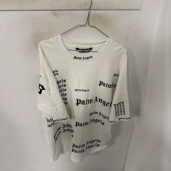 [BUNJANG] Palm Angels Logo Print Short Sleeve T-Shirt / 팜앤젤스 티셔츠