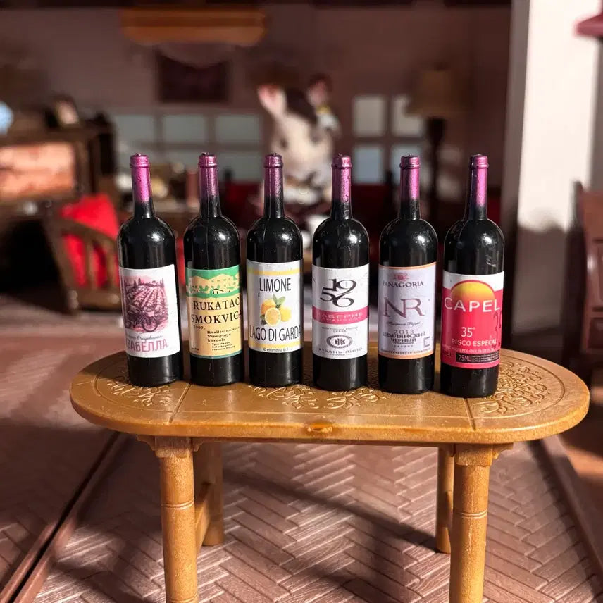 [BUNJANG] Miniature Wine Set - 6 Assorted Varieties / 미니어처 와인 세트 6종