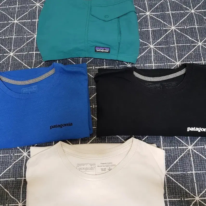 [BUNJANG] Patagonia Authentic Apparel Bundle Set (2 Short Sleeve, 1 Long Sleeve, 1 Shorts) / 상태최상 파타고니아 정품 반팔2 + 롱 슬리브1 + 반바지1 일괄 판매