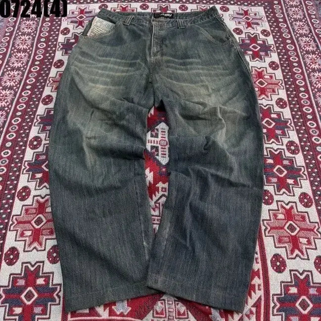 [BUNJANG] FUBU Mid-Wash Vintage Jeans Model 0724 / FUBU 청바지 중청 워싱 빈티지 0724