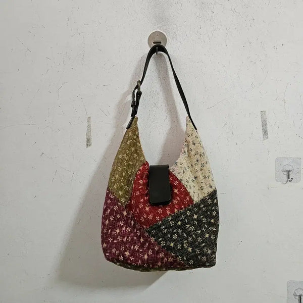 [BUNJANG] Quilted Patchwork Shoulder Bag / 퀼트패치워크 숄더백