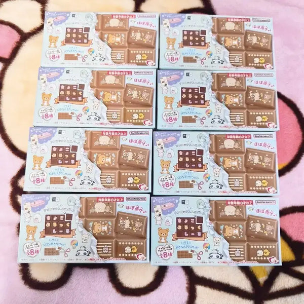 [BUNJANG] Rilakkuma Chocolate Tile Sticker Random Set (8 Types, New) / 리락쿠마 초코렛 타일스티커 랜덤 8종(새상품)