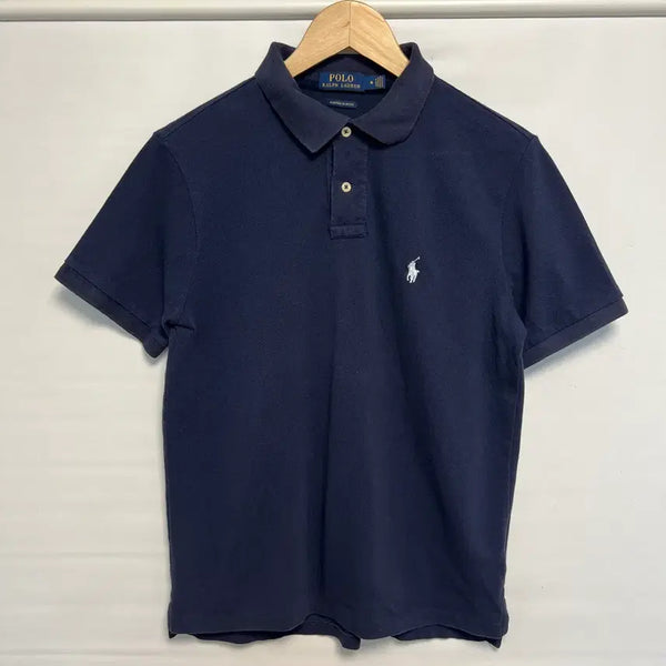 [BUNJANG] Polo Ralph Lauren Custom Slim Fit PK Collar T-shirt Navy Women's M / [정품/우먼스M] 폴로 랄프로렌 커스텀슬림핏 pk카라티 네이비 반팔