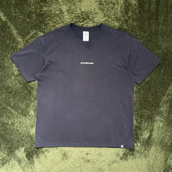 [BUNJANG] Nike ACG Black Embroidered Logo Cotton Blend T-Shirt XXL / [XXL]나이키 ACG 티셔츠 블랙 - 아시아