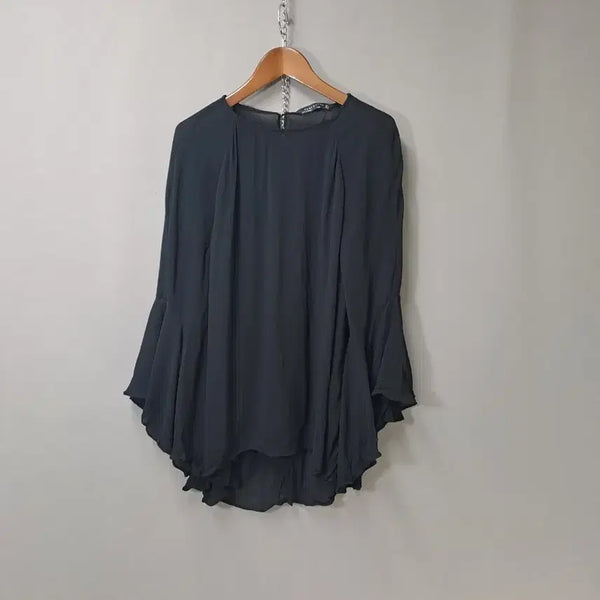 [BUNJANG] Zara Women's 8-Sleeve Flared Sleeve Blouse / ZARA  뒷트임 8부나팔소매 블라우스