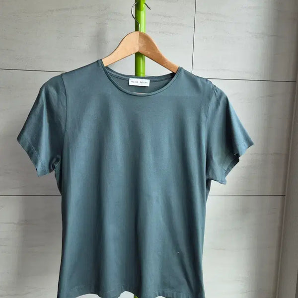 [BUNJANG] Facade Pattern Silket Cotton Short Sleeve T-Shirt / 파사드패턴 실켓 코튼 반팔 티