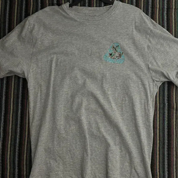 [BUNJANG] Palace Logo T-Shirt Gray / 팔라스 로고 반팔티 그레이