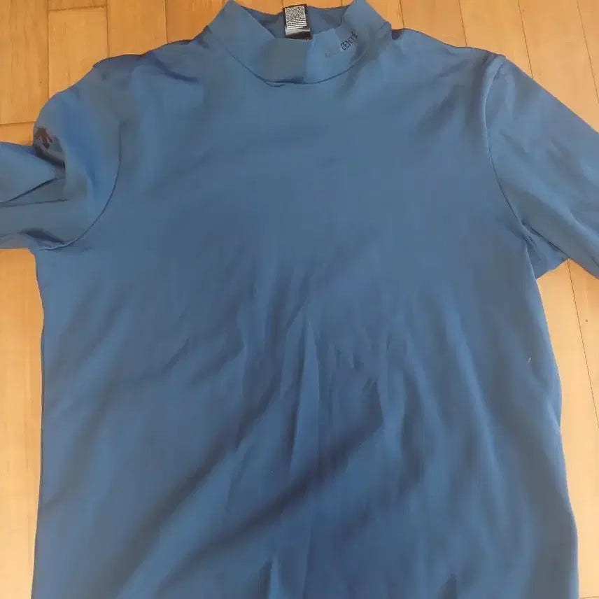 [BUNJANG] Descente Brushed Layered Long Sleeve T-Shirt Navy 110 / 데상트 기모 레이어 긴팔 티셔츠 네이비110