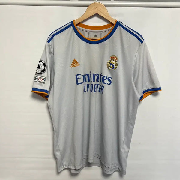[BUNJANG] Adidas Real Madrid 21-22 Ramos White Jersey 2XL / [정품/2XL] 아디다스 레알마드리드 21-22 라모스 화이트 유니폼