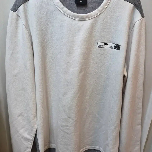 [BUNJANG] K2 Men's Long-Sleeve T-Shirt White/Gray Size 100 / K2 긴팔 티셔츠 흰색/회색