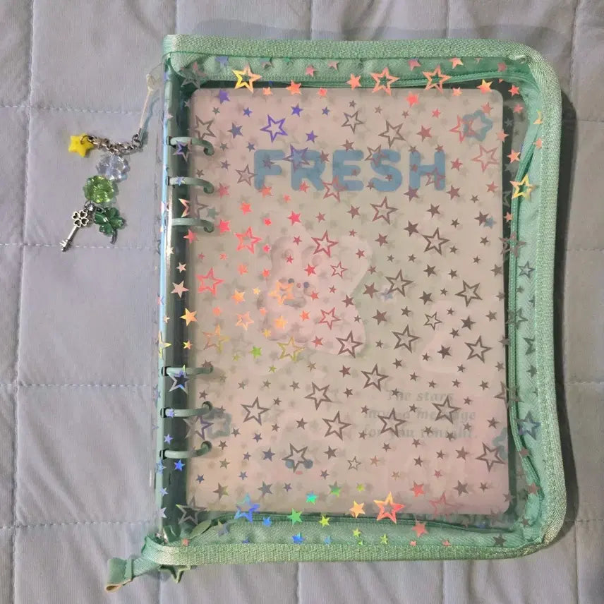 [BUNJANG] A5 6-Ring Binder Photocard Album Mint Color with Inner Sleeves / A5 육공 포카 앨범 바인더 민트색 속지포함