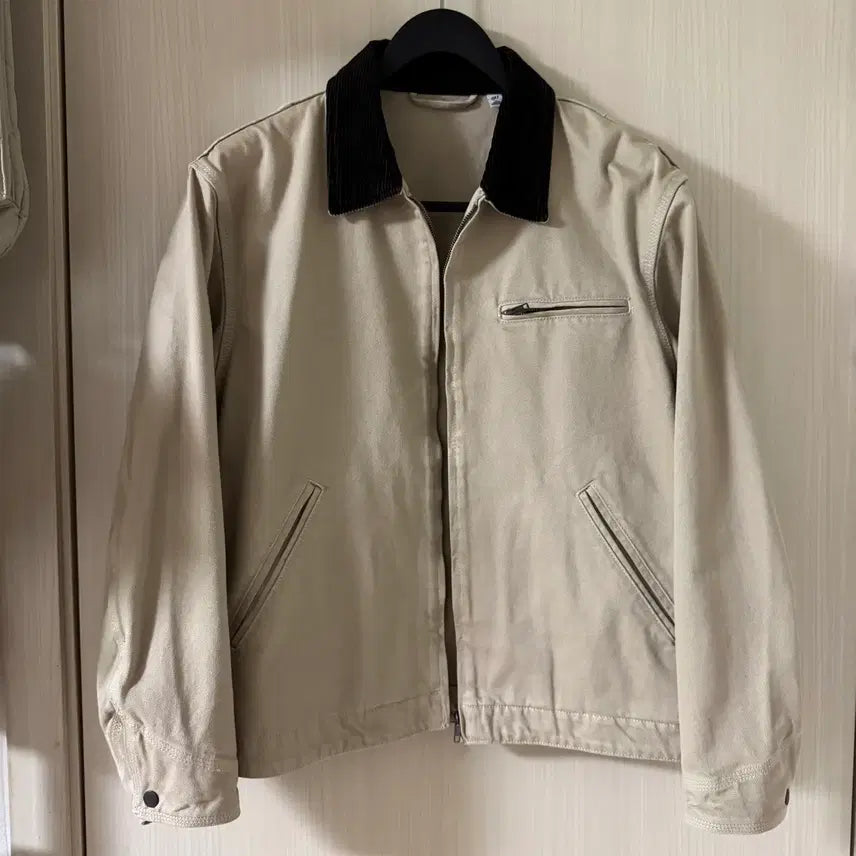 [BUNJANG] GU Work Jacket Beige XL / GU 워크자켓 베이지 xl
