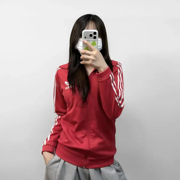 [BUNJANG] Adidas Europa Track Top Jersey Red / 아디다스 유로파 트랙탑 져지 레드