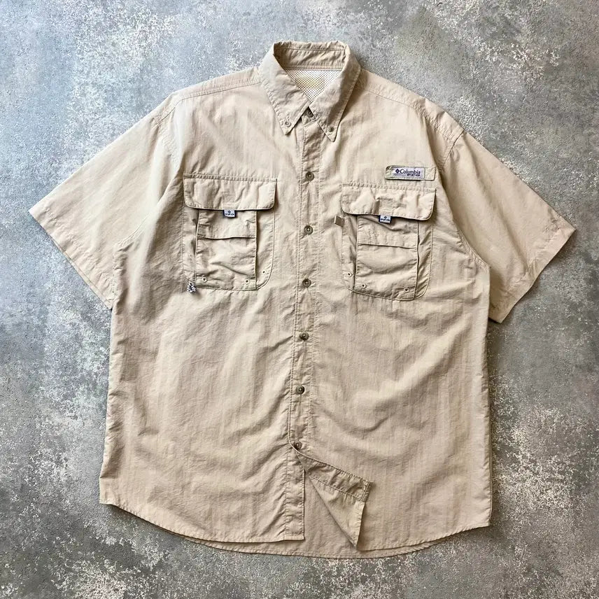 [BUNJANG] Columbia PFG Nylon Fishing Shirt / [M-L] Columbia PFG 컬럼비아 나일론 피싱 셔츠