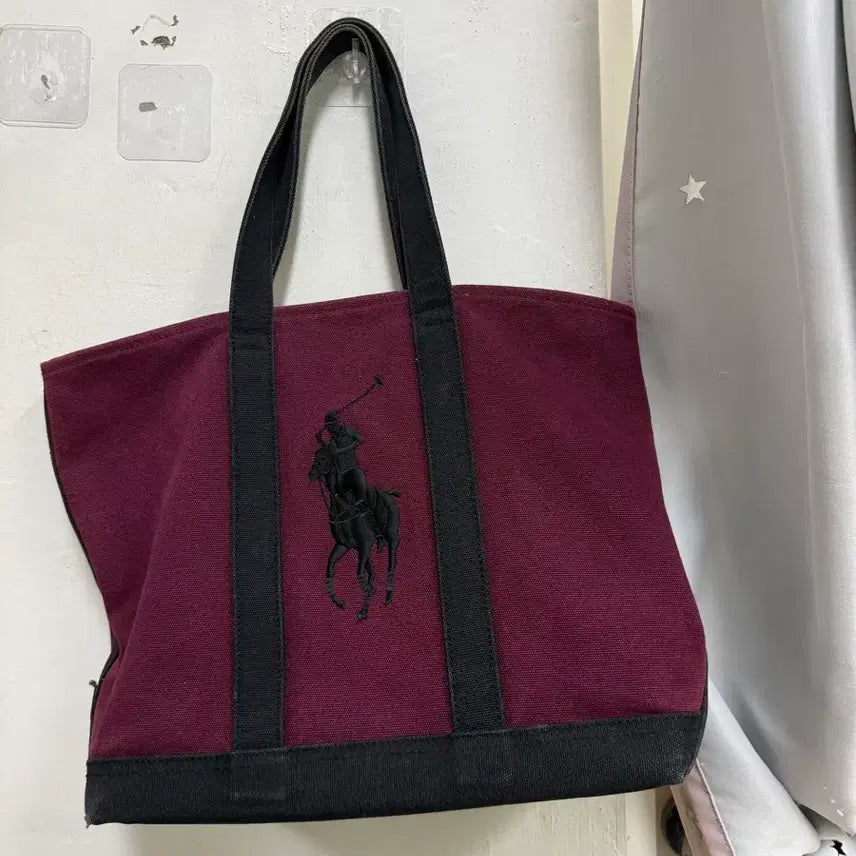 [BUNJANG] Polo Ralph Lauren Canvas Tote Bag / 폴로 랄프로렌 캔버스토트백