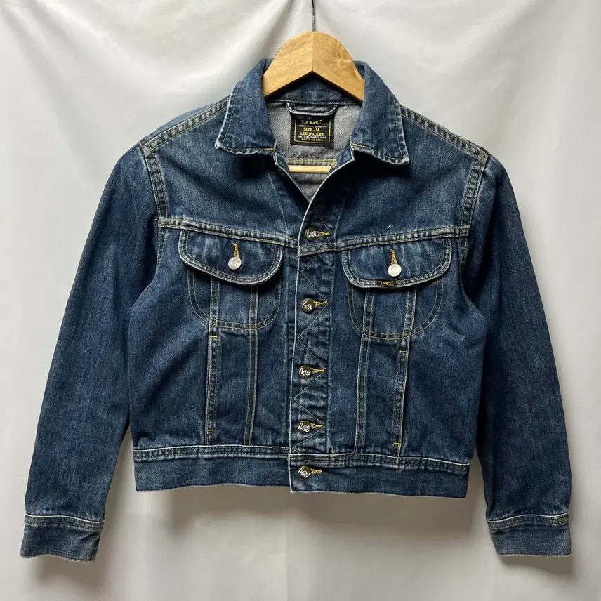 [BUNJANG] Lee 00s Crop Trucker Denim Jacket - Size M / [정품/M] 리 LEE 00s 크롭 트러커 데님 청자켓