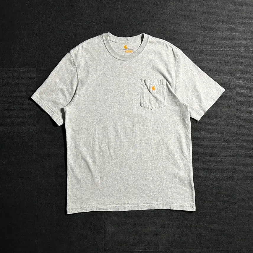 [BUNJANG] Carhartt Original Fit Grey T-Shirt / 칼하트 오리지널핏 그레이 반팔티셔츠