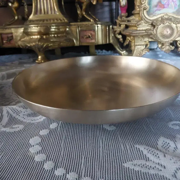[BUNJANG] Yugi (Bronze) Bowl - Lee Bong-ju Hammered Bangjja Grilled Plate / 유기그릇(놋그릇)이봉주 두드린방짜 굽접시