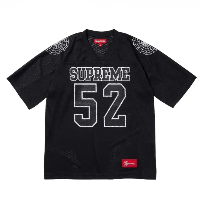 [BUNJANG] Supreme 24SS Spider Web Football Jersey Black (L) / [L]슈프림 24SS 스파이더웹 풋볼 저지 블랙