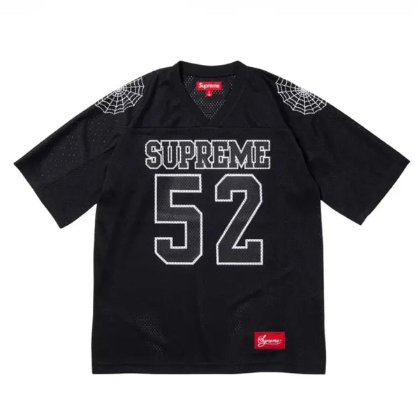 [BUNJANG] Supreme 24SS Spider Web Football Jersey Black (L) / [L]슈프림 24SS 스파이더웹 풋볼 저지 블랙