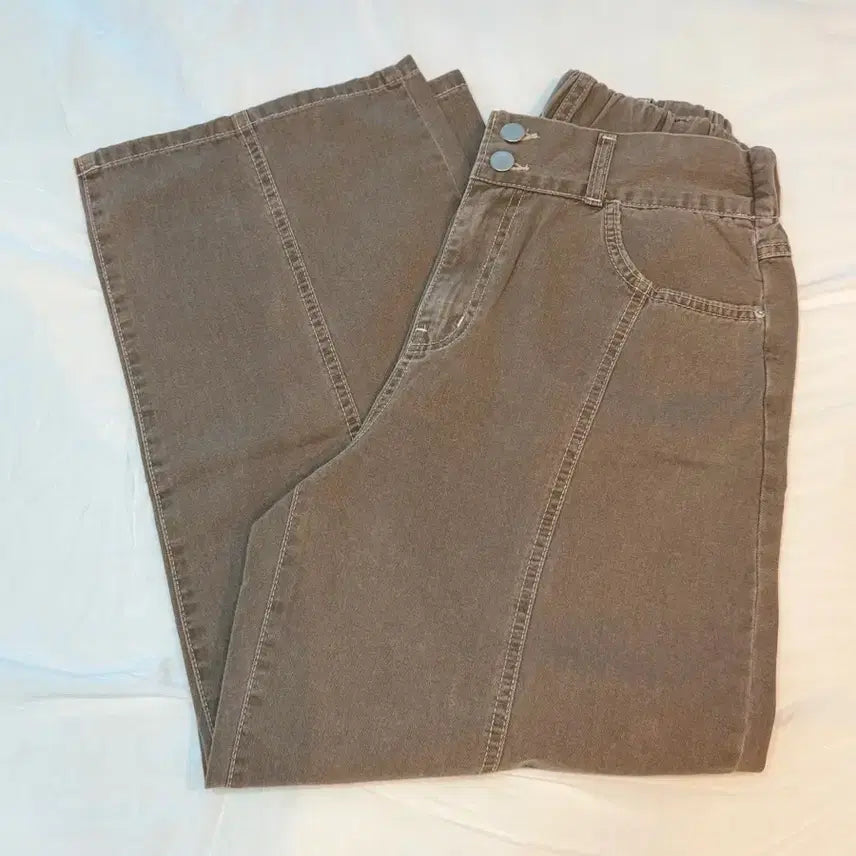 [BUNJANG] Mocca Brown Color Denim Pants / (새상품) 모카 브라운 컬러 데님 팬츠