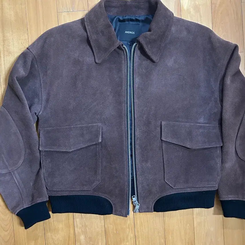 [BUNJANG] Andros Suede Jacket Dark Brown L / 앤드로스 스웨이드 자켓 다크 브라운 L