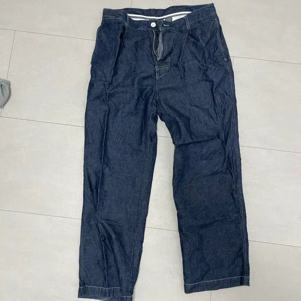 [BUNJANG] Ooparts Denim Linen Blend Pants / ooparts 오파츠 데님
