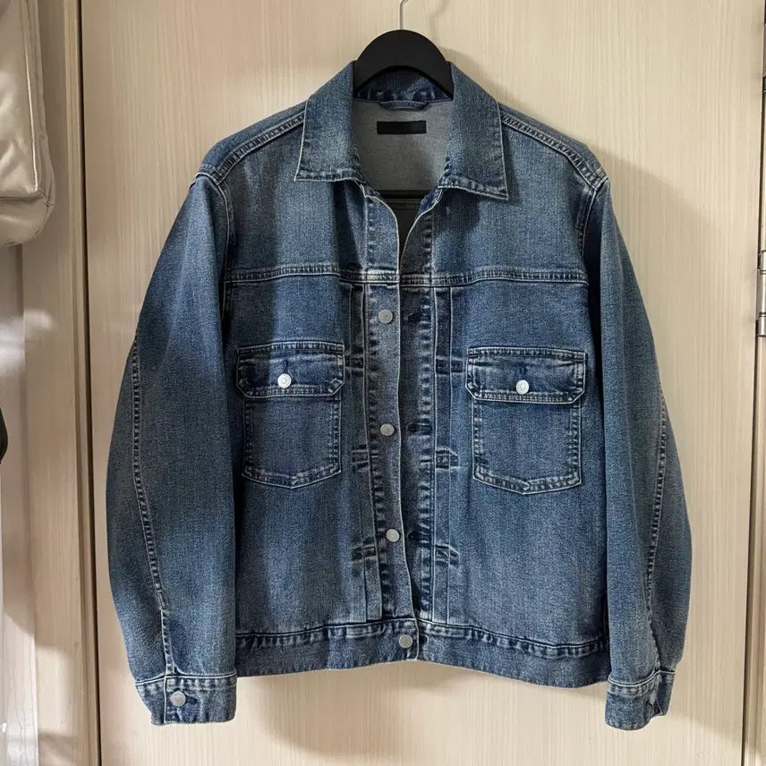 [BUNJANG] Uniqlo Denim Trucker Jacket XL / 유니클로 데님 자켓 트러커 xl