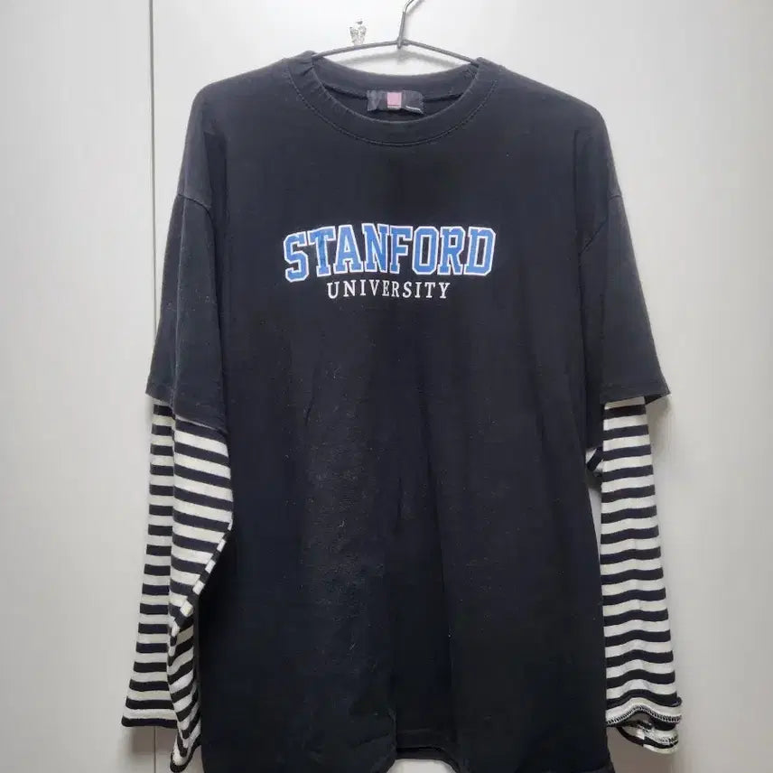 [BUNJANG] Stanford Striped Long-Sleeve T-Shirt / 스탠포드 스트라이프 긴팔 티셔츠