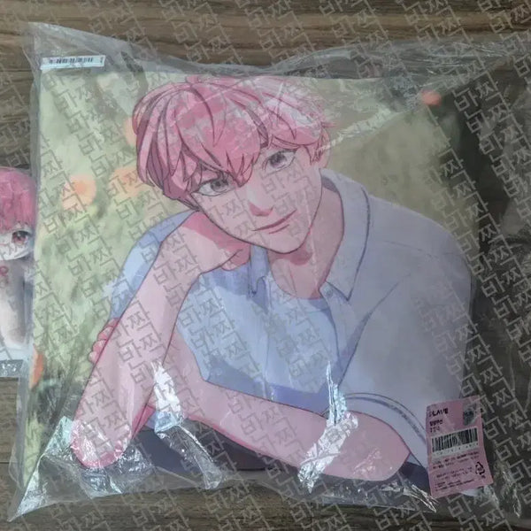 [BUNJANG] PlaYeLeX Aniple Plus Cushion Bundle Set & Unofficial "Bamnyang" Plush / 플레이브 애니플러스 쿠션+비공식 인형 밤냥 일괄양도
