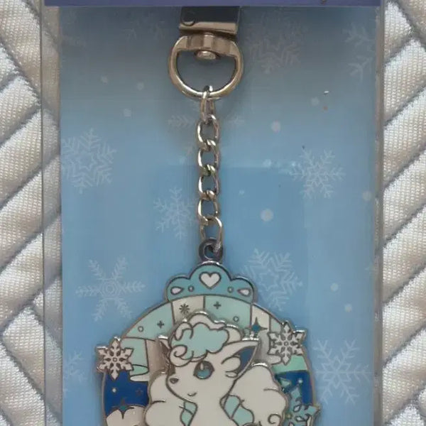 [BUNJANG] Pokemon Snow Globe Roulette Keyring - Alolan Vulpix / 포켓몬 스노우볼 룰렛 키링 - 알로라 식스테일
